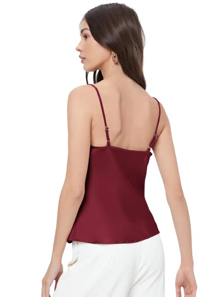 Gizem women cowlneck satin top